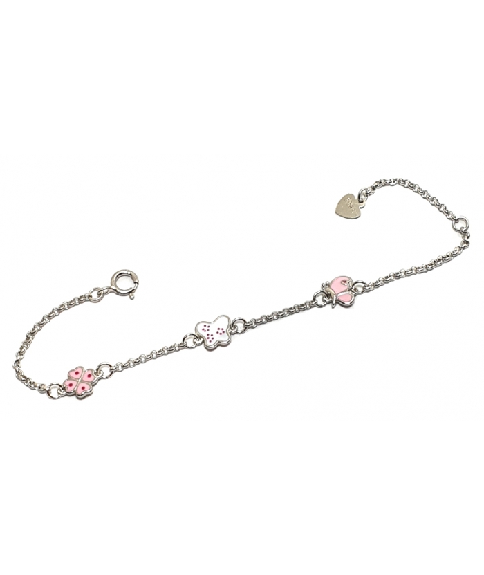 Bracelet Child Silver "Butterflies"