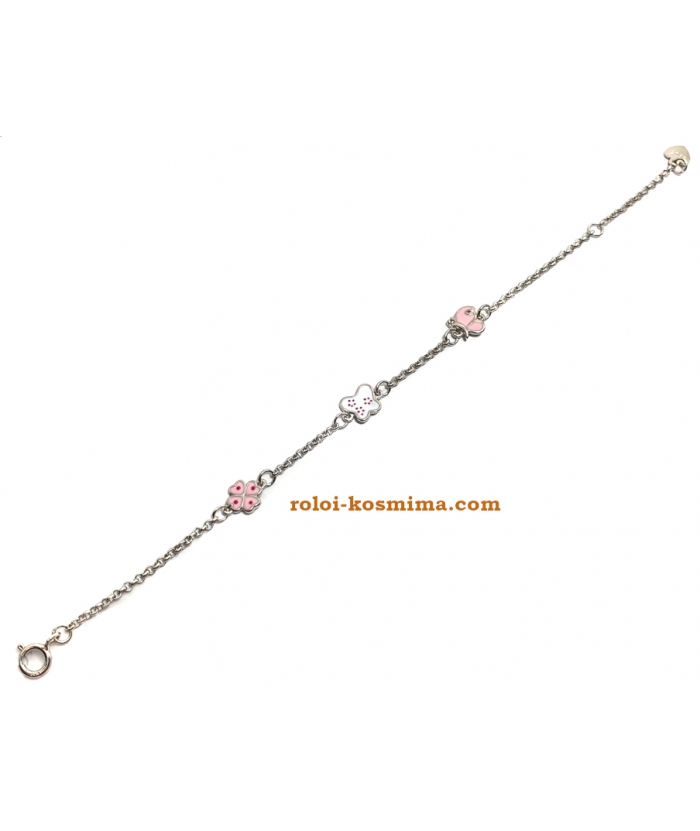 Bracelet Child Silver "Butterflies"