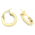 Earrings hoop gold K14 mini