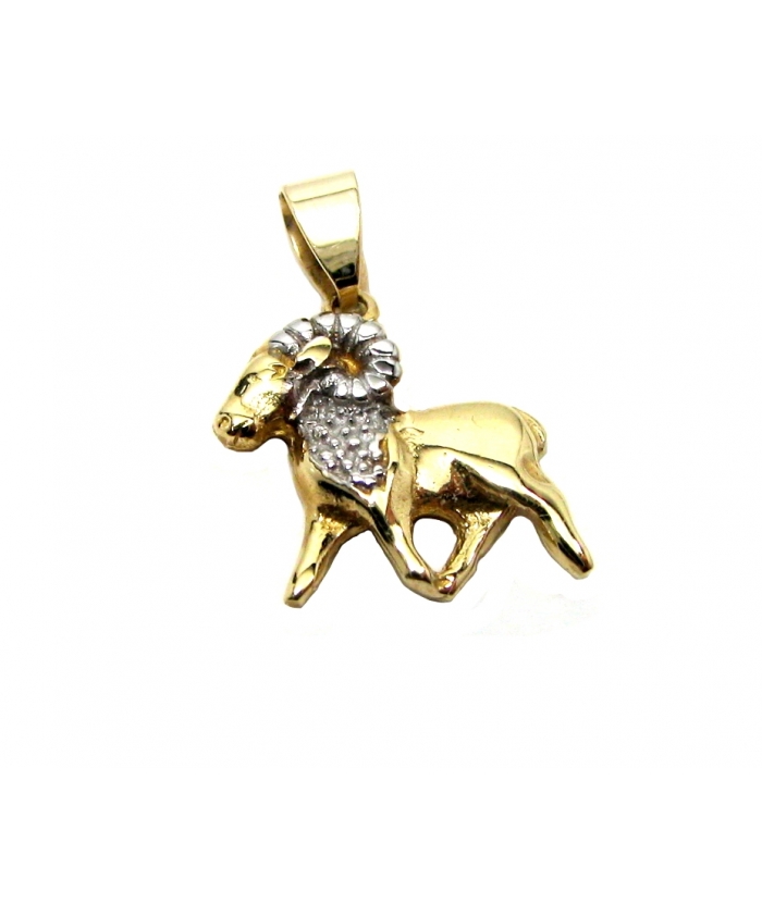 Zodiac Sign Gold K14 'Aries'