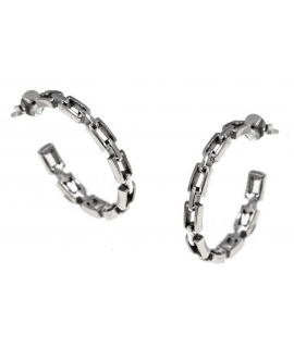 Earrings hoop Silver