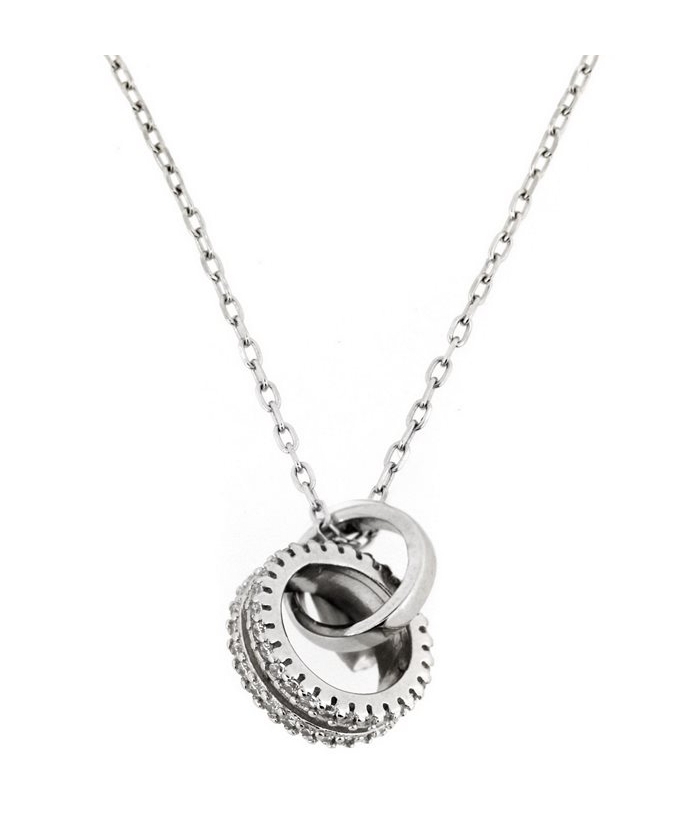 Necklace Silver 'circles'