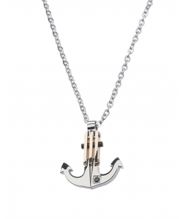 Pendant Stainless Steel Rosso Amante "anchor"