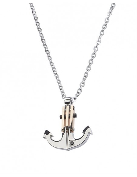 Pendant Stainless Steel Rosso Amante "anchor"