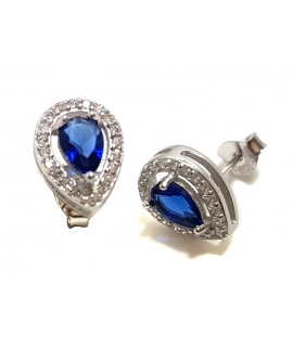 Earrings Silver "Tear"