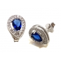 Earrings Silver "Tear"