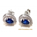 Earrings Silver "Tear"