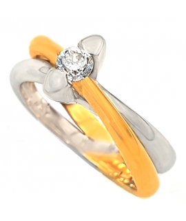 Engagement Ring K18 Diamond and Rosegold