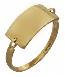 Δαχτυλίδι Σεβαλιέ Χρυσό Κ14 Ταυτότητα