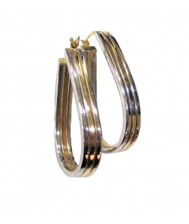 Earings hoop gold K14 