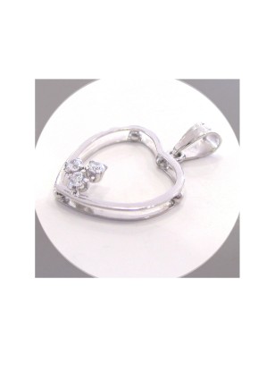 Necklace White-Gold K14 'heart' 2
