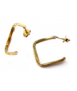 Earrings hoop gold K14