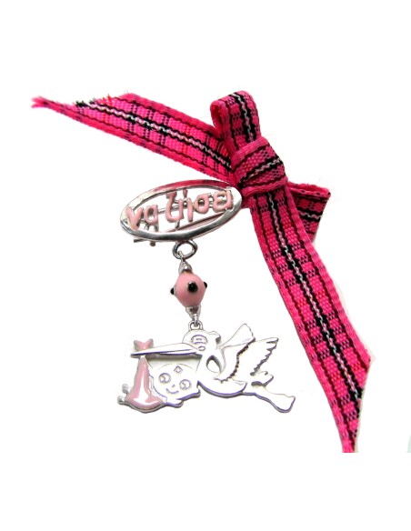 Child Pendant Silver "Stork"