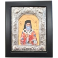 Silver icon 925° "Saint Nektarios" 15x18cm