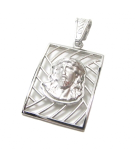 Child Pendant Whitegold 'Jesus'