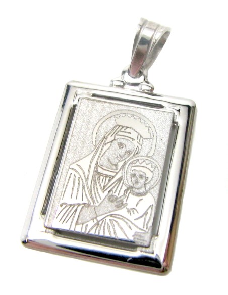 Child Pendant Whitegold 'Mary' Zircons