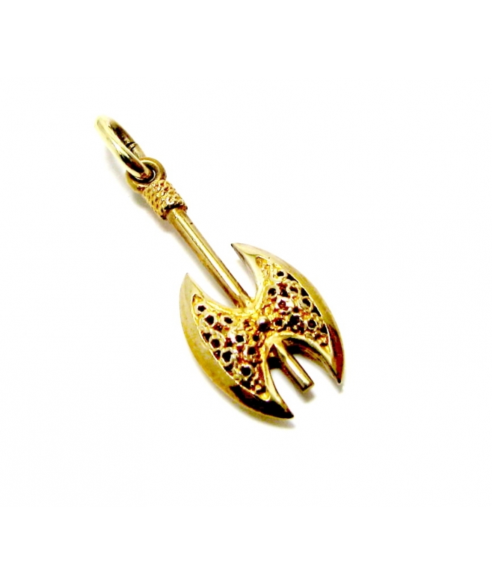 Pendant Gold Κ14 'Sickle ' 