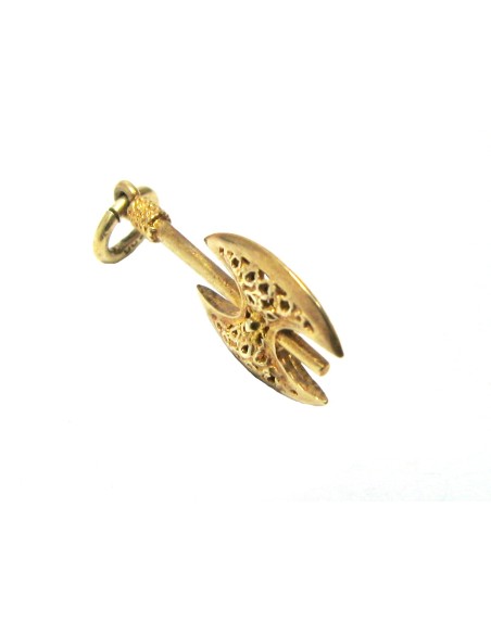 Pendant Gold Κ14 'Sickle ' 