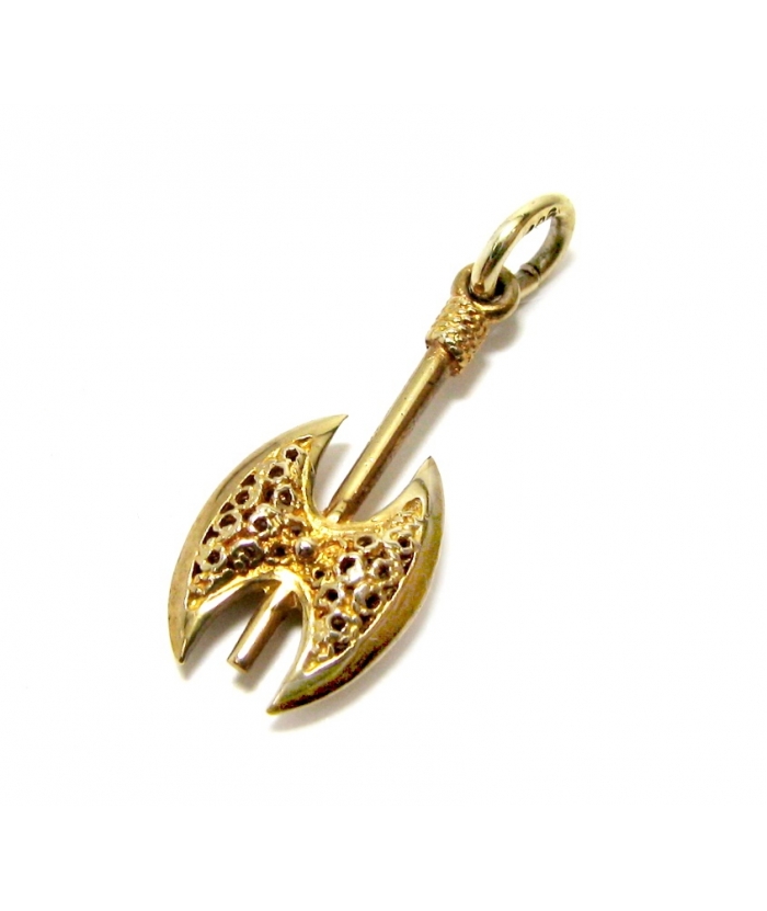 Pendant Gold Κ14 'Sickle ' 