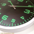 Ρολόι Τοίχου JM 00844B Αθόρυβo 30cm Πλαστικό Αυτοφωτιζόμενο-Lumi
