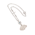 Car Amulet Silver 925° "Car and eye"