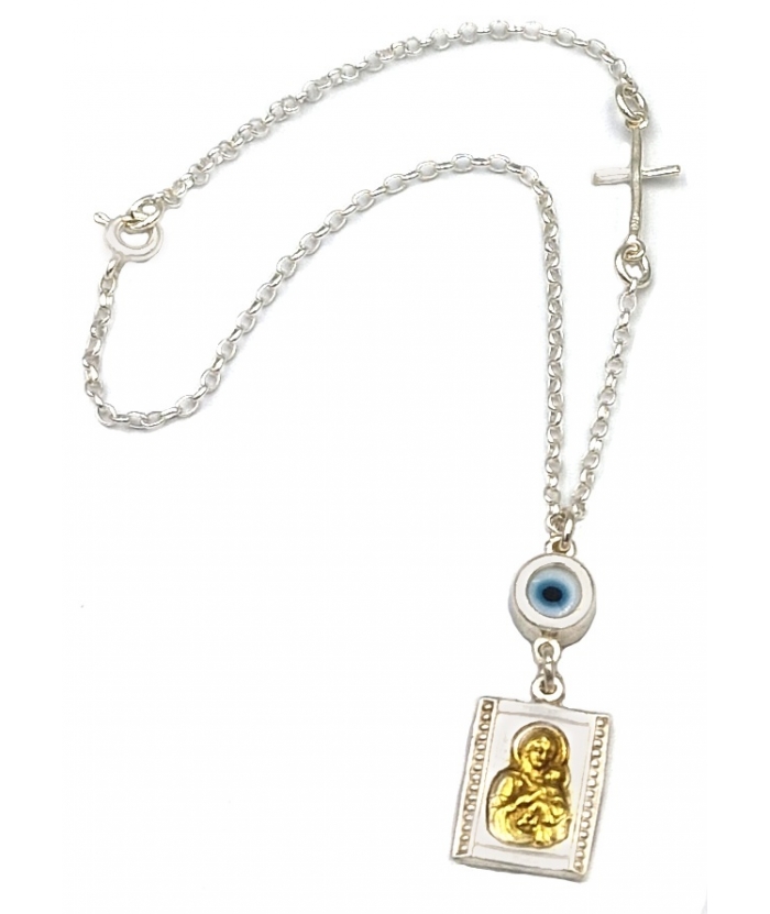 Car Amulet Silver 925° Mary Two sides