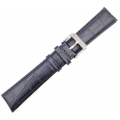 Leather Strap Black croco 20mm Tzevelion ART521