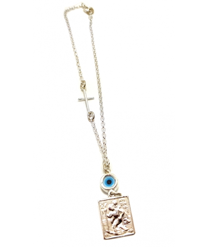 Car Amulet Silver 925° "Saint Christopher"