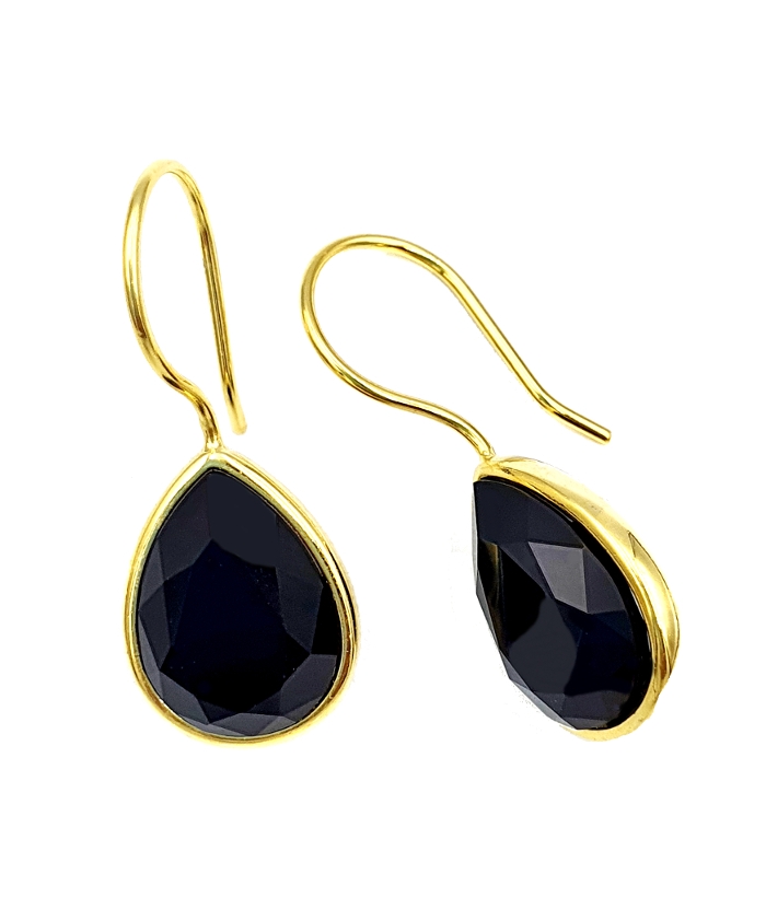 Earrings Silver Hanging "Tear"