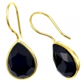 Earrings Silver Hanging "Tear"