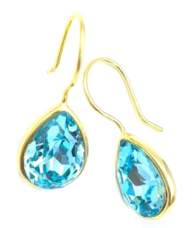Earrings Silver Hanging "Tear"