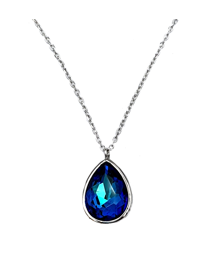 Necklace Silver "Synthetic Topaz"