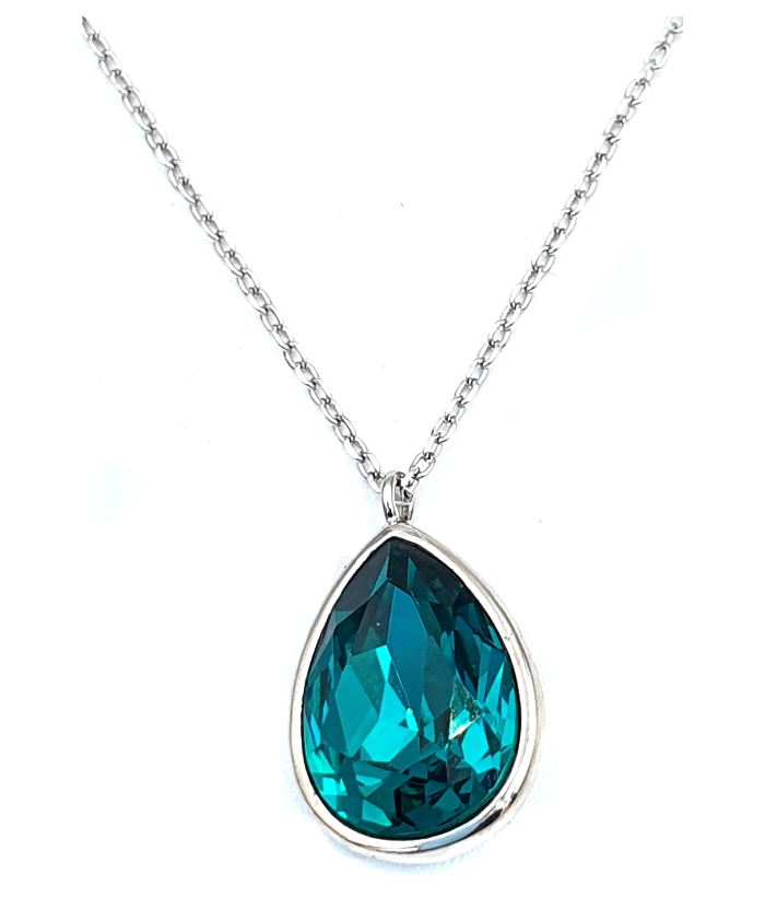 Necklace Silver "Synthetic Topaz"