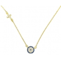 Necklace Silver 'Target' rosegold