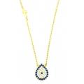 Necklace Silver 'Target' rosegold