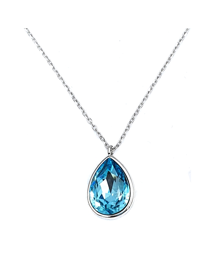Necklace Silver "Synthetic Topaz"