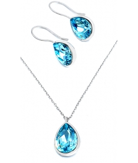 Necklace Silver "Synthetic Topaz"