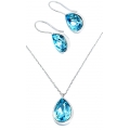 Necklace Silver "Synthetic Topaz"
