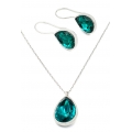 Necklace Silver "Synthetic Topaz"