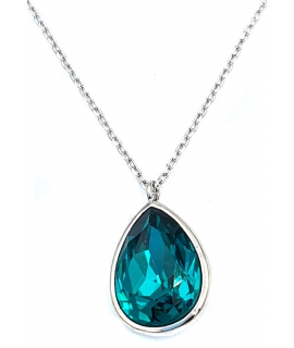 Necklace Silver "Synthetic Topaz" 2