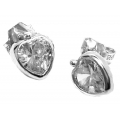 Earings whitegold K14 'Hearts'