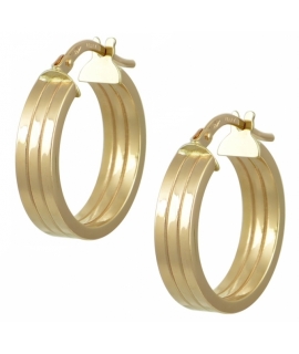 Earrings hoop gold K14