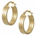 Earrings hoop gold K14