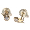 Earrings gold K14 "Crown"