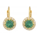 Earrings Gold half-hanging Rosettes
