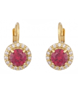 Earrings Gold half-hanging Rosettes