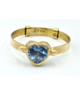 Children's  Ring Gold K14 'Heart' 2