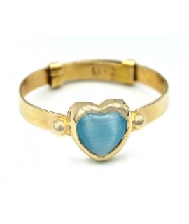 Children's  Ring Gold K14 'Heart' 2