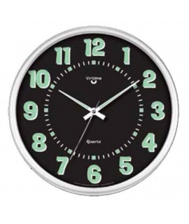 Wall Clock VIRTIME 1989-80 Plastic Lumi