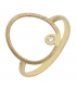 Ring gold K14 'Circle'